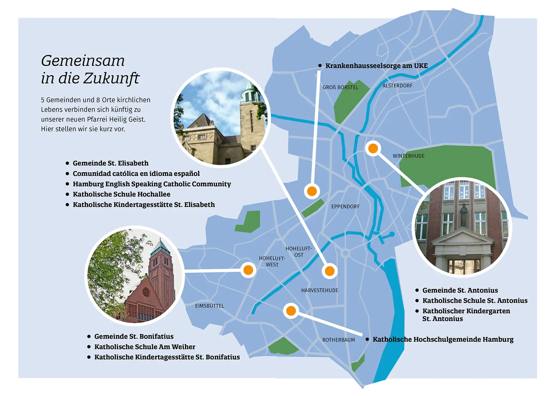Gebiet der Pfarrei Heilig Geist