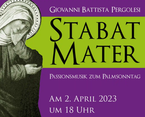 Stabat Mater von Pergolesi am 2. April 2023 18 Uhr in St. Bonifatius – Passionsmusik zum Palmsonntag