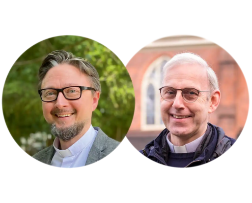 Dekan Dr. Thomas Benner und Dr. Pavlo Vorotnjak – Pfarrer der katholischen Pfarrei Heilig Geist Hamburg