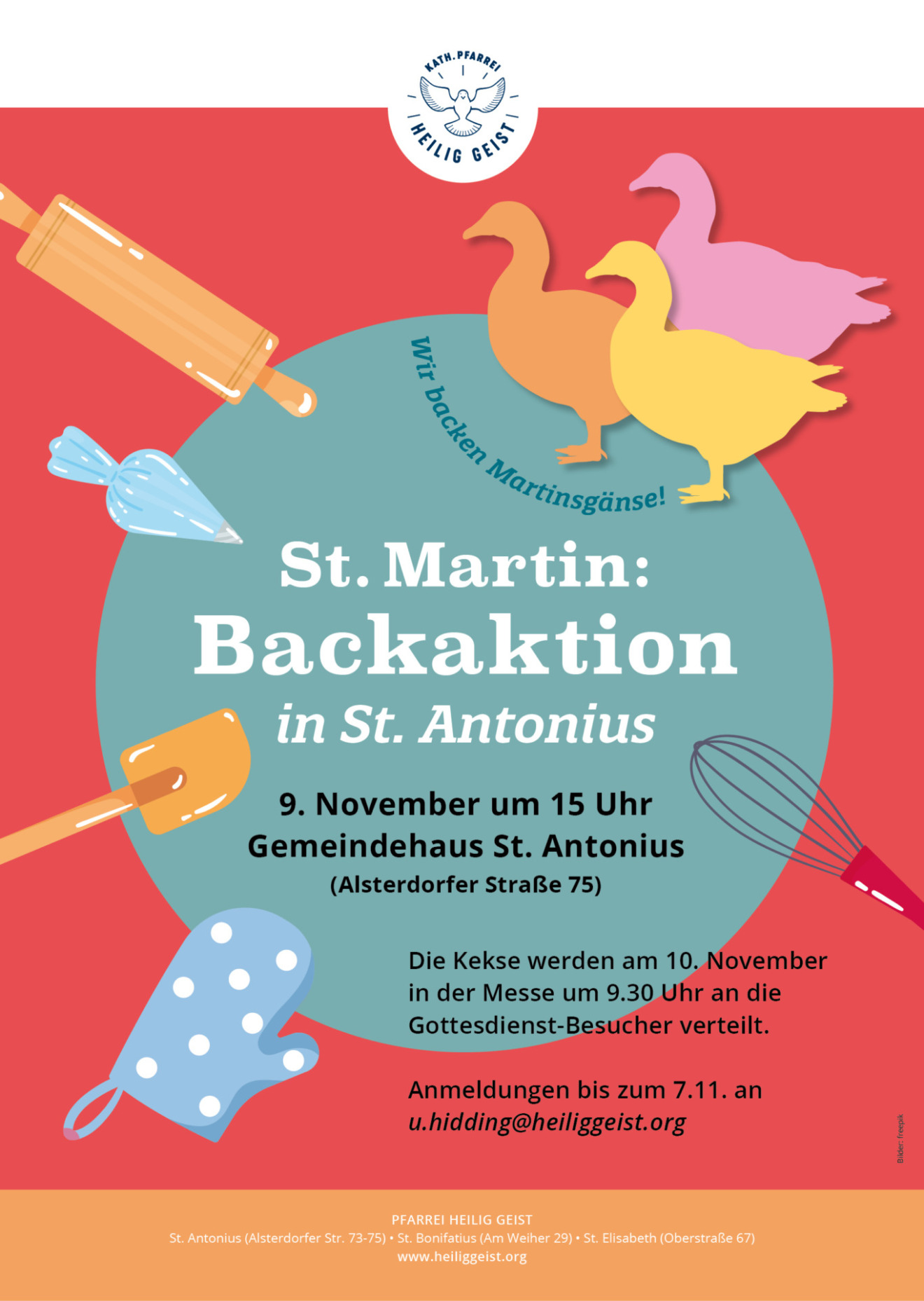 Martinsgänse backen für St. Martin – Pfarrei Heilig Geist – Hamburg