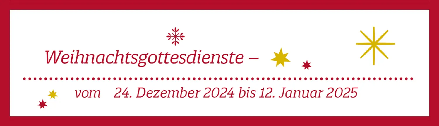 Weihnachtsgottesdienste 2025 in Heilig Geist, Hamburg auf einen Blick