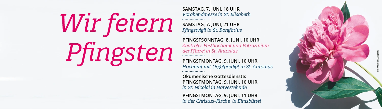 Pfingstgottesdienste 2025 In der katholischen Pfarrei Heilig Geist, Hamburg
