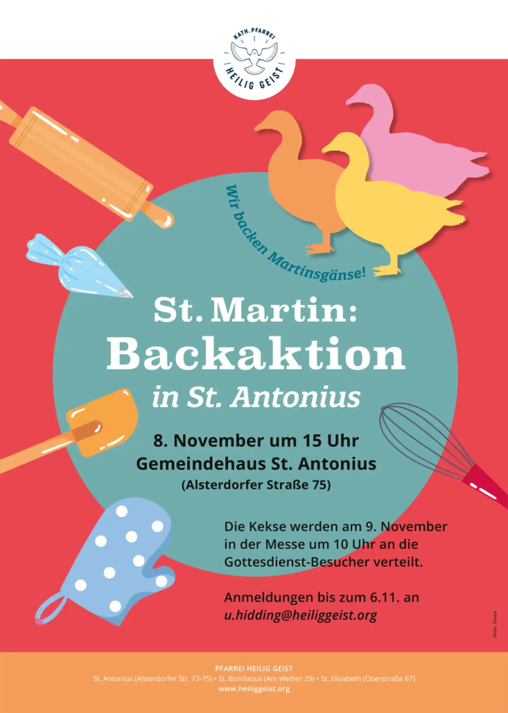 Martinsgänse backen in St. Antonius