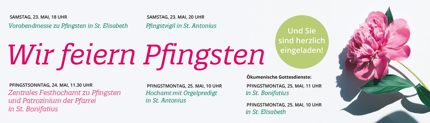 Wir feiern Pfingsten – alle Pfingsgottesdienste 2026der katholischen Pfarrei Heilig Geist, Hamburg
