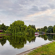 Alster in Alsterdorf mit Ausflugsdampfer